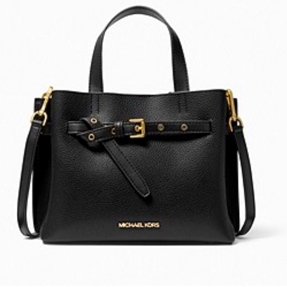 Michael kors Emilia Small  Satchel‎ - Black NWT